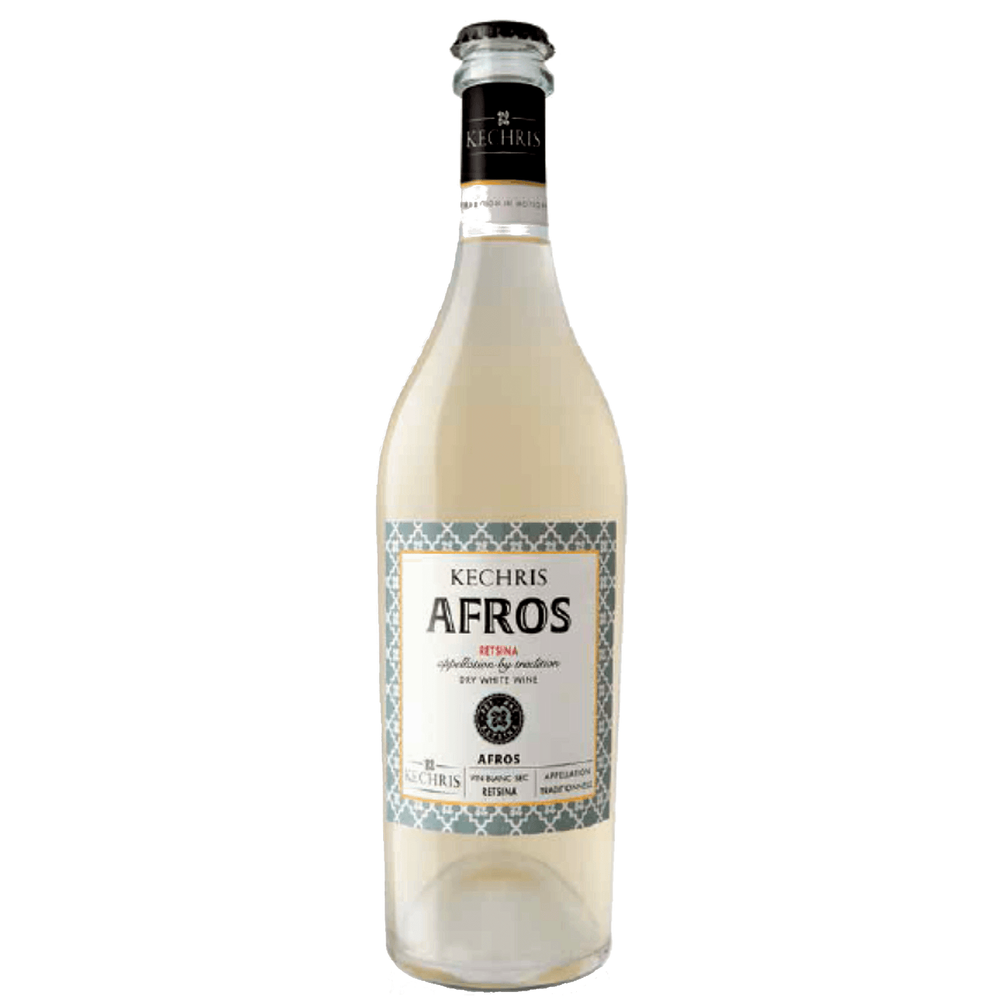 Kechris - Afros - Retsina af Roditis (PetNat) - ufiltreret, traditionel betegnelse - 0,75 L